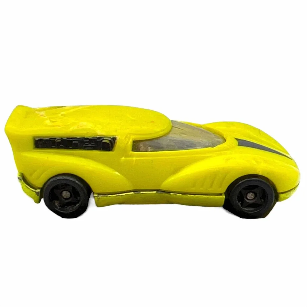Hot Wheels 1991 Mattel Yellow Futuristic Race Car Diecast Vintage VT ID‎ China